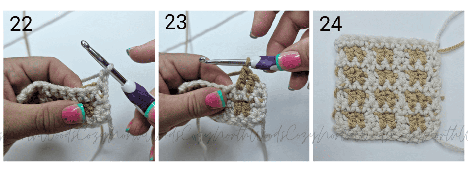 windowpane crochet stitch tutorial