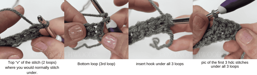 half double crochet stitch