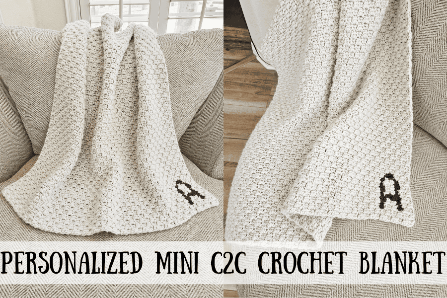 mini c2c crochet blanket