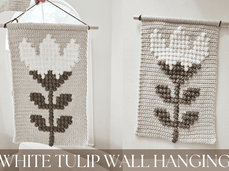 Tulip Wall Hanging- Free Crochet Pattern + Video