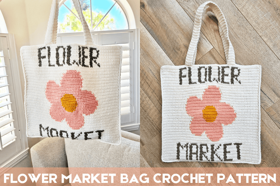 flower market bag crochet pattern