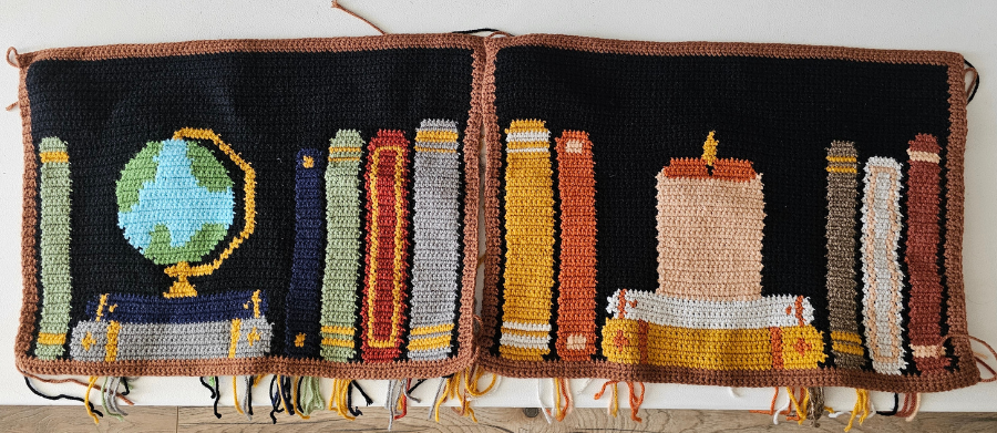 bookshelf blanket crochet pattern